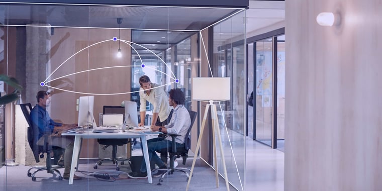 people working in a collaborative workspace